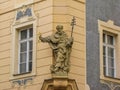 Statue of Saint Peter holding the keys of heaven in Prague, Czech Republic Royalty Free Stock Photo