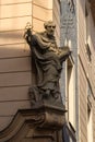 Statue of Saint Peter in old house Royalty Free Stock Photo