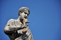 Statue of Saint Peter in Saint Peter square. Vatican city Royalty Free Stock Photo
