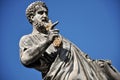 Statue of Saint Peter in Saint Peter square. Vatican city Royalty Free Stock Photo