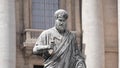 Statue of the saint Peter in Vatican, Italy Royalty Free Stock Photo