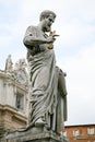 Statue of Saint Peter in Vatican Rome Royalty Free Stock Photo