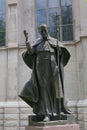 The statue of Saint Pope Jean-Paull II in Denver.