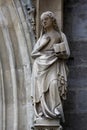 Statue of Saint, portal of Minoriten kirche in Vienna