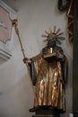 Statue of Saint, Sanctuary of St. Agatha in Schmerlenbach Royalty Free Stock Photo