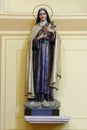 Statue of Saint Theresa of Lisieux in the Church of the Assumption in Stenjevec, Zagreb, Croatia