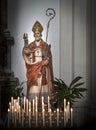 Valentine`s day. statue of the saint in the Italian city of Tern