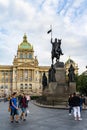 Statue of Saint Wenceslas Prague in Czech Republic.