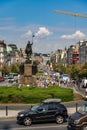 Statue of Saint Wenceslas Prague in Czech Republic.