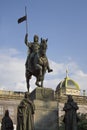 Statue of Saint Wenceslas in Prague, Czeck Republic Royalty Free Stock Photo