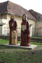 Statue of Saints Cyril and Methodius in ÃÅachtice village