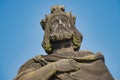 Statue of Saints Norbert of Xanten, Wenceslas and Sigismund on Charles bridge, Prague.