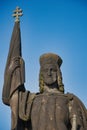 Statue of Saints Norbert of Xanten, Wenceslas and Sigismund on Charles bridge, Prague.