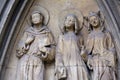 Statue of Saints, portal of Minoriten kirche in Vienna