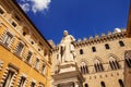 Statue of Sallustio Bandini in Piazza Salimbeni, Siena Royalty Free Stock Photo