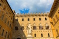 Statue of Sallustio Bandini in Siena Royalty Free Stock Photo