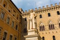 Statue of Sallustio Bandini in Siena Royalty Free Stock Photo