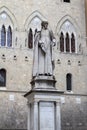 Statue of Sallustio Bandini, Siena, Italy Royalty Free Stock Photo