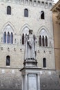 Statue of Sallustio Bandini, Siena, Italy Royalty Free Stock Photo