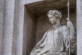 Statue of the Salubrity in the Trevi Fountain. Rome Royalty Free Stock Photo