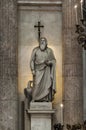 A statue in San Francesco di Paola Royalty Free Stock Photo