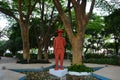 Statue of Sandino in Plaza de la Revolucion, Managua, Nicaragua Royalty Free Stock Photo