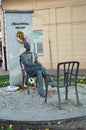 Statue of Sandor Marai in Kosice Slovakia