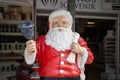 Statue of Santa Claus in the gift shop next to the Saint Nicholas Church, Demre. Royalty Free Stock Photo