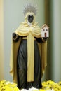 Statue of santa efigenia in church Royalty Free Stock Photo