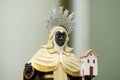 Statue of santa efigenia in church Royalty Free Stock Photo