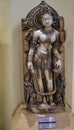 Statue of Saraswati, Hindu goddess of knowledge and learning in National Museum of India in New Delhi