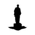 The statue of Sardar Vallabh Bhai Patel in vector form Royalty Free Stock Photo