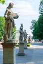 Statue in the Saxon Garden in Warsaw Royalty Free Stock Photo