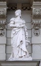 Statue of Science, allegorical representation, detail of Town Hall, Graz