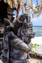 Statue at sea temple Pura Tanah Lot, Bali Island, Indonesia Royalty Free Stock Photo