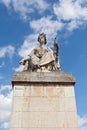 Statue on the seine bridge pont du carrousel paris