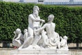 Statue of Seine and Marne in Paris