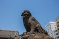 A statue in the Sensoji shrine adjacent to the Asakusa Temple in