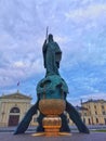 statue of the serb king the stefan builder Royalty Free Stock Photo