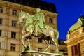 Statue of Serbian ruler Prince Mihailo Obrenovic in Belgrade, Serbia Royalty Free Stock Photo