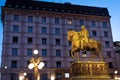 Statue of Serbian ruler Prince Mihailo Obrenovic in Belgrade, Serbia Royalty Free Stock Photo