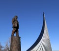 Statue of Sergey Korolev, Moscow, Russia Royalty Free Stock Photo