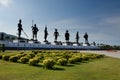 Statue of Seven kings at Rajabhakti park Hua Hin Thailand Royalty Free Stock Photo