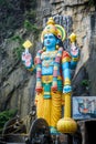 Shiva statue in Batu caves temple, Kuala Lumpur, Malaysia Royalty Free Stock Photo