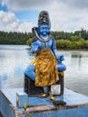 Statue of Shiva in a Hindu temple Grand Basin, Mauritius Royalty Free Stock Photo