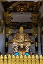 Statue of Shogun Ieyasu at Toshogu Shrine temple in Nikko. Royalty Free Stock Photo