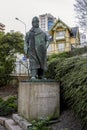 A statue of Sigval Bergesen, Norwegian shipowner and industrialist, in Stavanger city centre