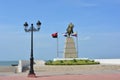 Statue of Simon Bolivar, at the pier of Managua, Nicaragua