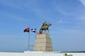 Statue of Simon Bolivar, at the pier of Managua, Nicaragua