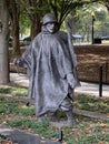 Statue of single soldier at Korean War Memorial Royalty Free Stock Photo